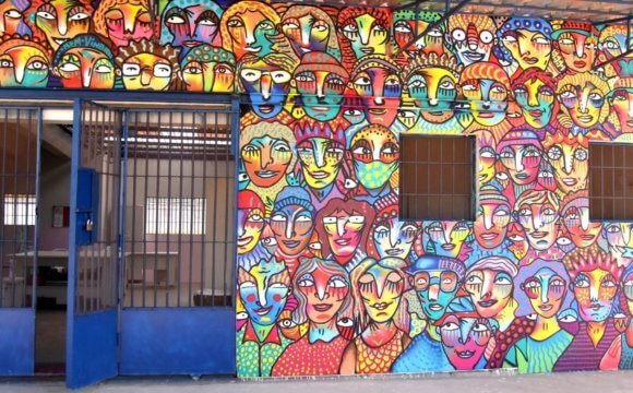 DIMENSAO HOME (2) “Es necesario florecer de nuevo”, afirma el artista Guilherme Kramer después de crear el mural de la Cooperativa Social Cuxá