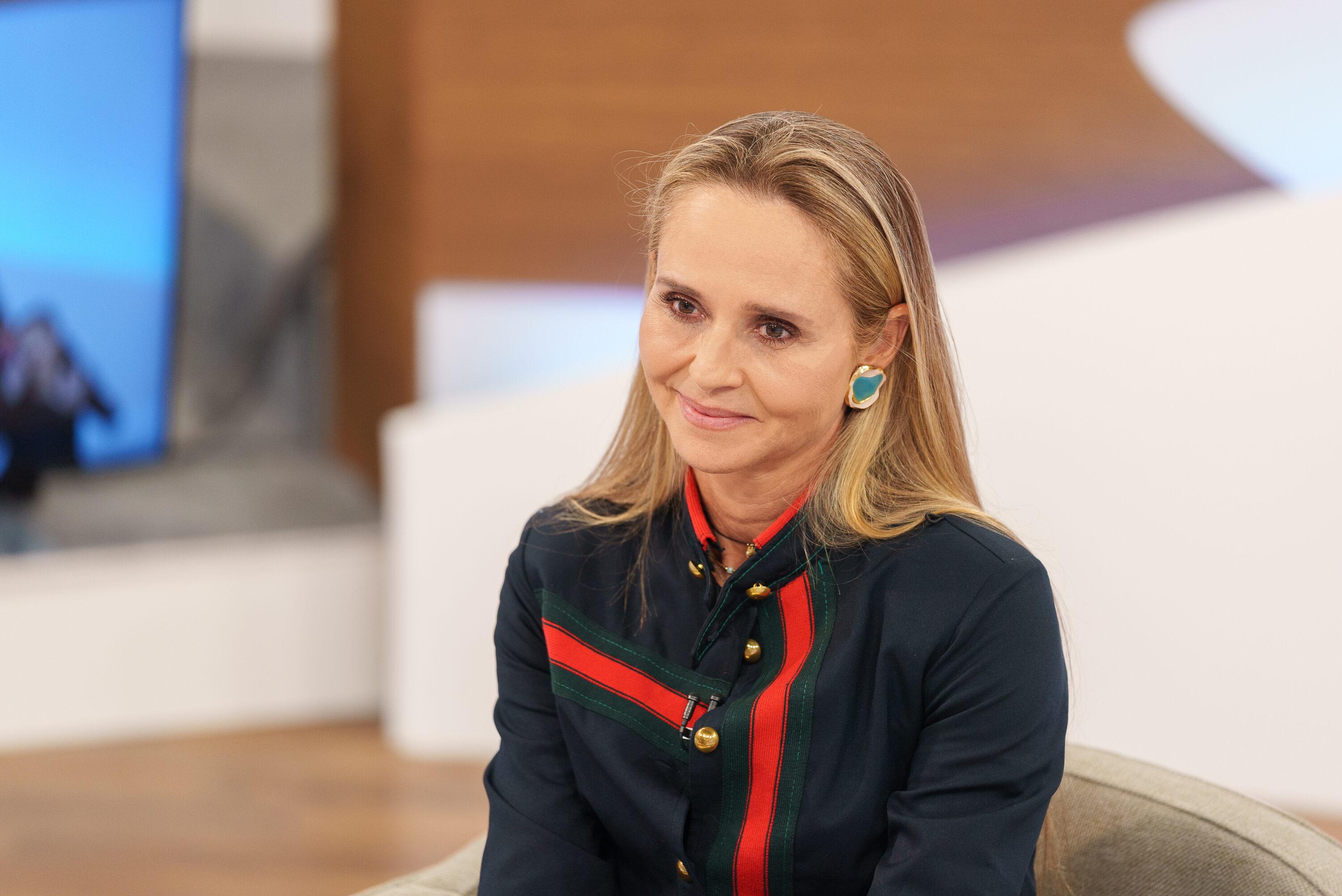 Patrícia Villela Marino no estúdio da TV Cultura durante gravação do programa Roda Viva