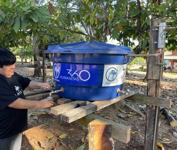 H360 ajuda a levar água potável para indígenas Paiter Suruí em Rondônia